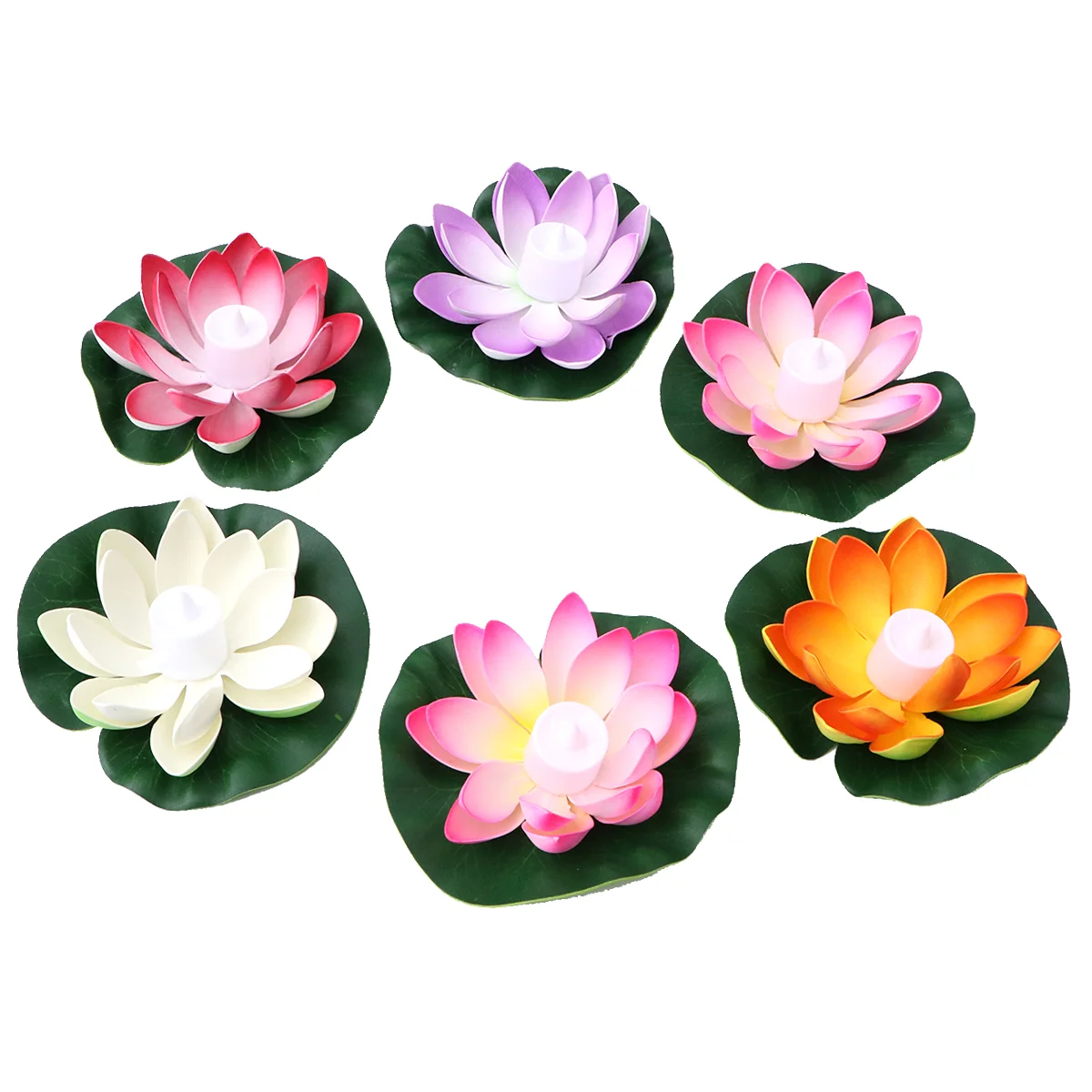 

6pcs Lotus Chic Creative Realistic Flower Lamp for Party Banquet