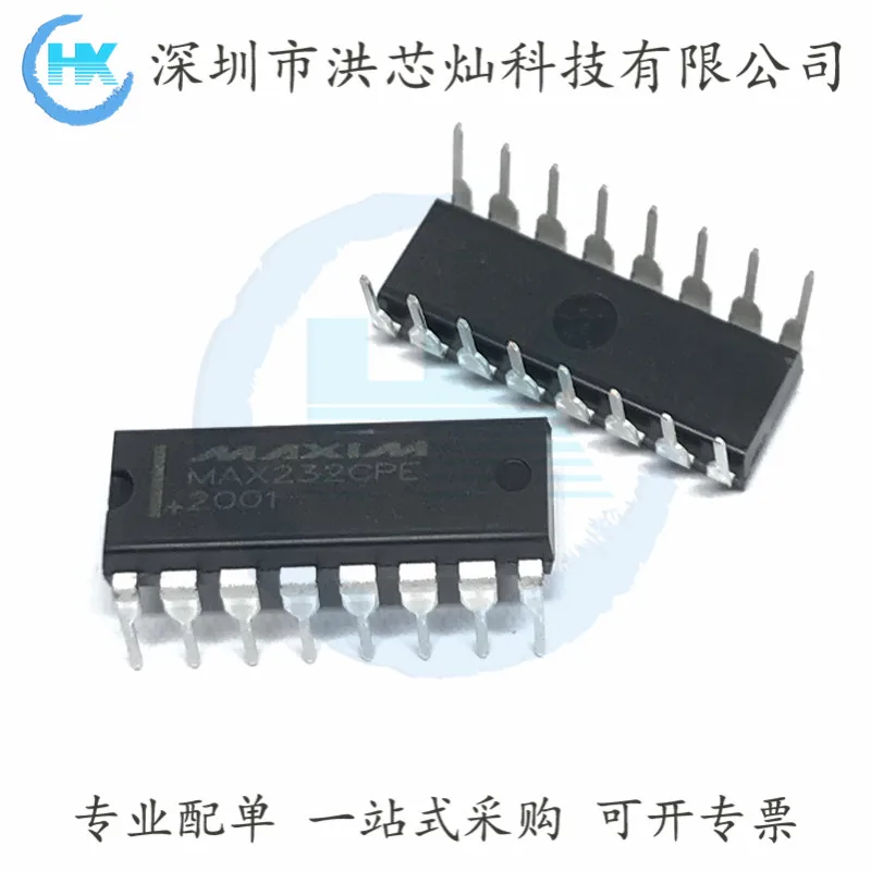 MAX232CPE + 120kbps RS-232IC DIP-16