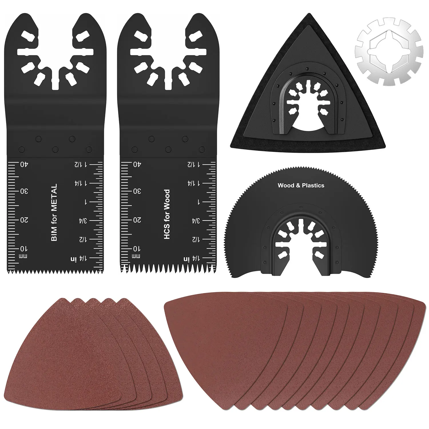 

Multitool Blades HCS Oscillating Saw Blades Multi-function Quick Release Precision Saw Blade For Wood/Metal/Plastic/Tail Cutting