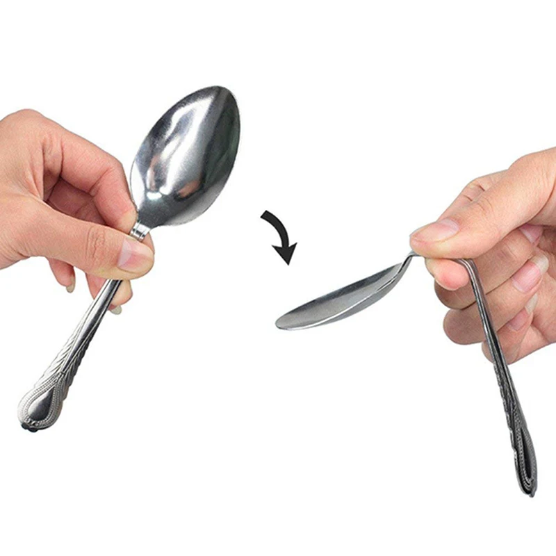 

Bend Spoon Bending Magic Tricks Street Close Up Magic Tricks Family Kids Adult Magic Joke Toy High Quality Safety Supplies