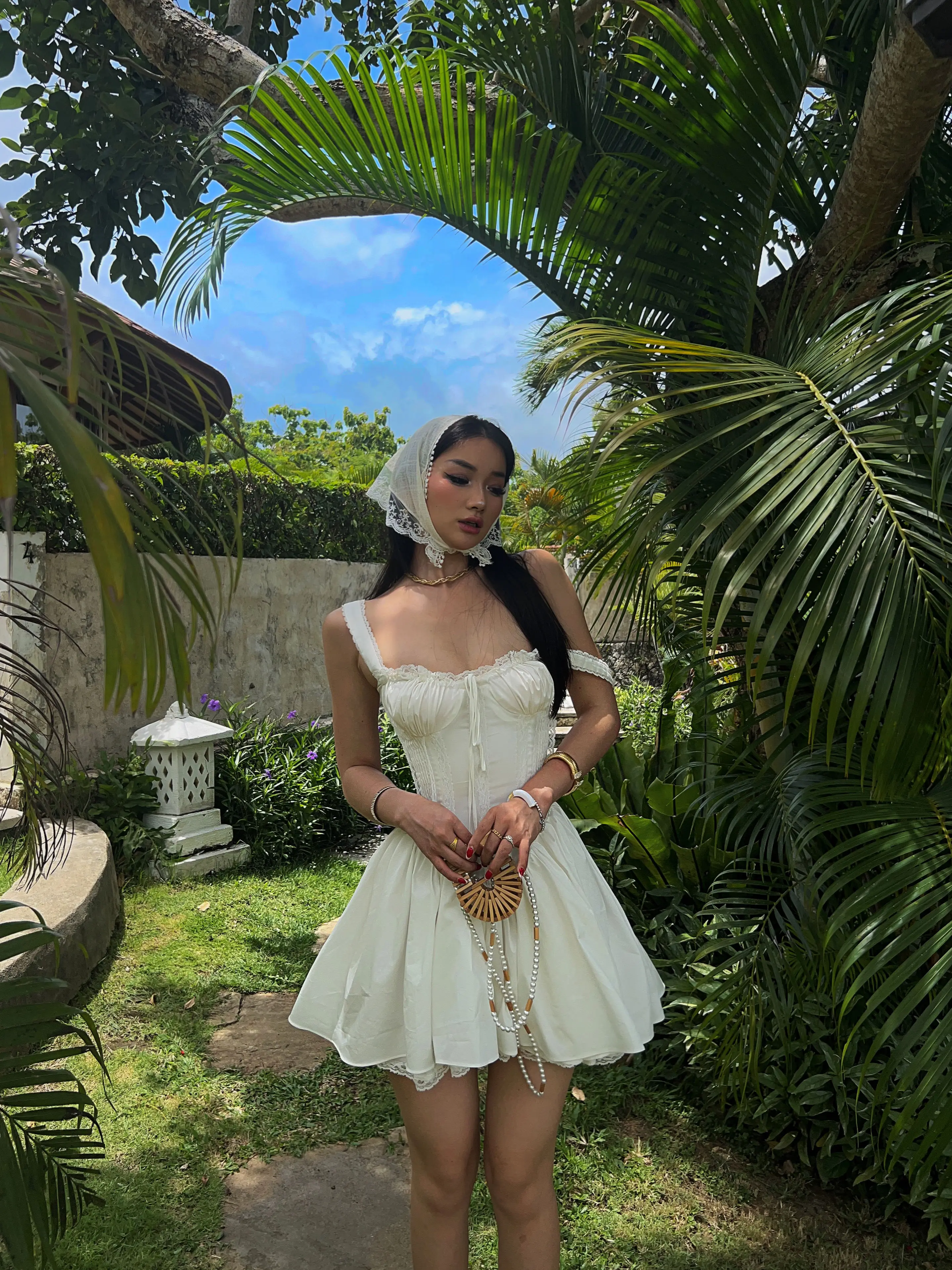 Женское летнее мини-платье Pietra Creamy Dream с кружевным корсетом Toskania Serenade Milkmaid