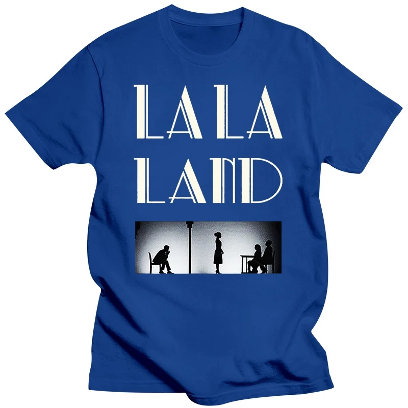 La La Land Poster Emma Stone Ryan Gosling Homme Tee Shirt Fashion Harajuku Tshirt Cool Logo Tshirts O Neck images - 6