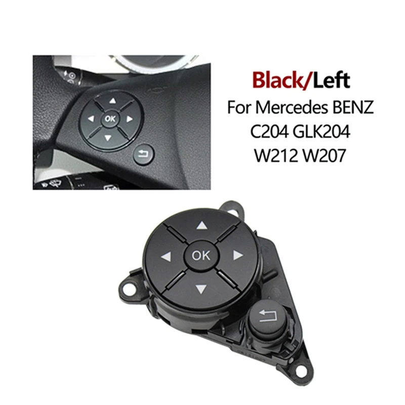 Комплект накладки на кнопку рулевого колеса автомобиля для Mercedes Benz C E GLK Class W204 X204