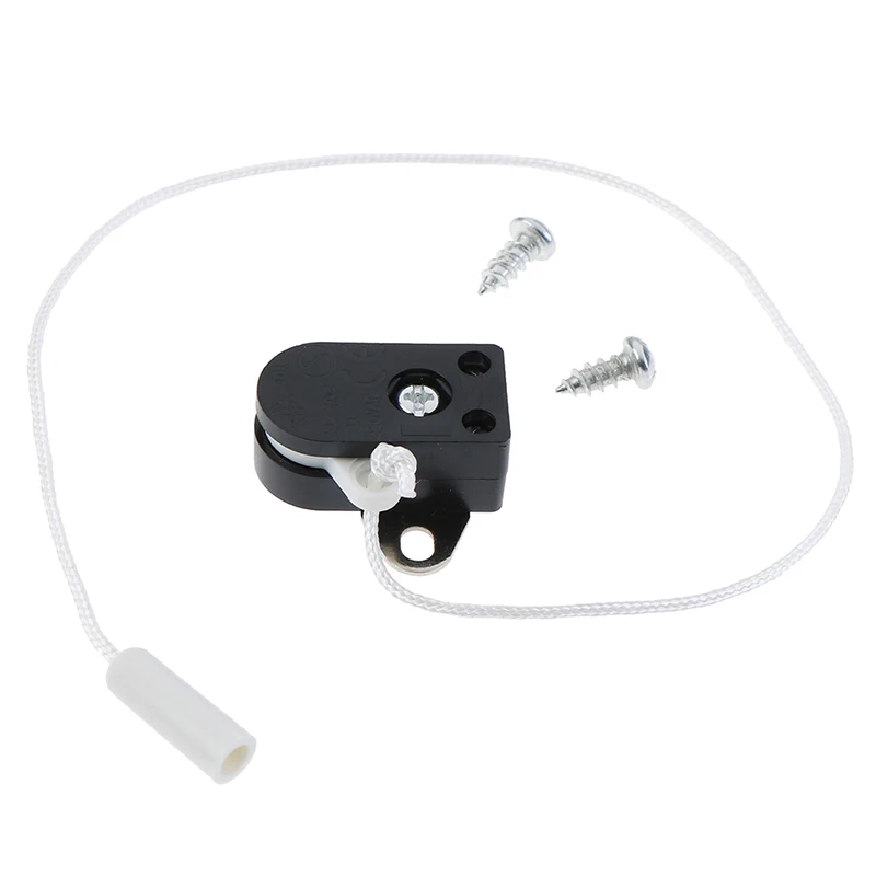 

European Regulation 2p/3p 200 Open Single Pull Control Switch Core Wire For Wall Lamp Bedside Lamp Pull Control Rope Switch
