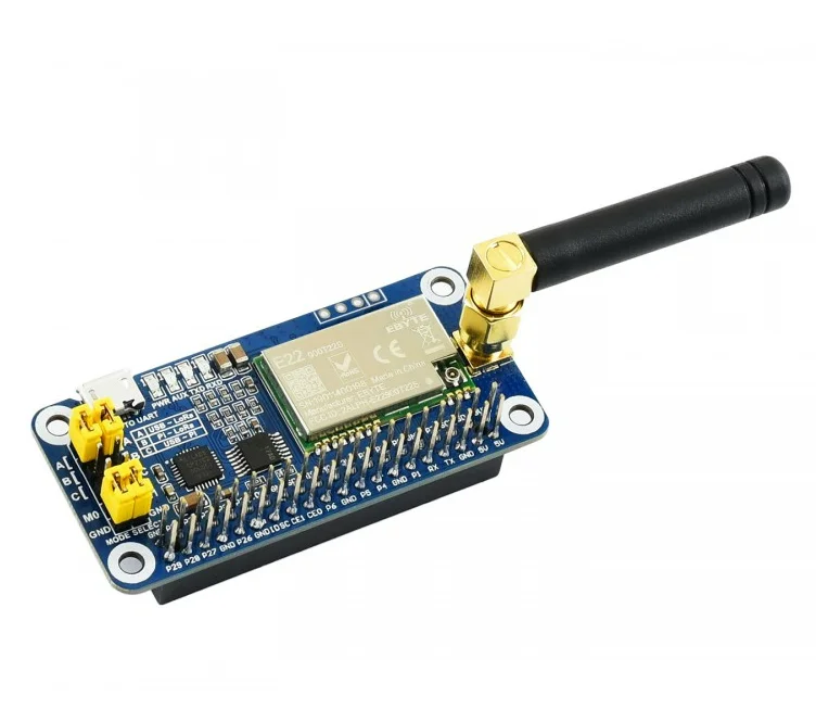 Фото Waveshare SX1262 915M LoRa HAT для Raspberry Pi, модуляция расширенного спектра, частотный диапазон 915 МГц №5
