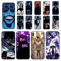 maiyaca anime solo leveling phone case for huawei honor 10 i 8x c 5a 20 9 10 30 lite pro voew 10 20 v30
