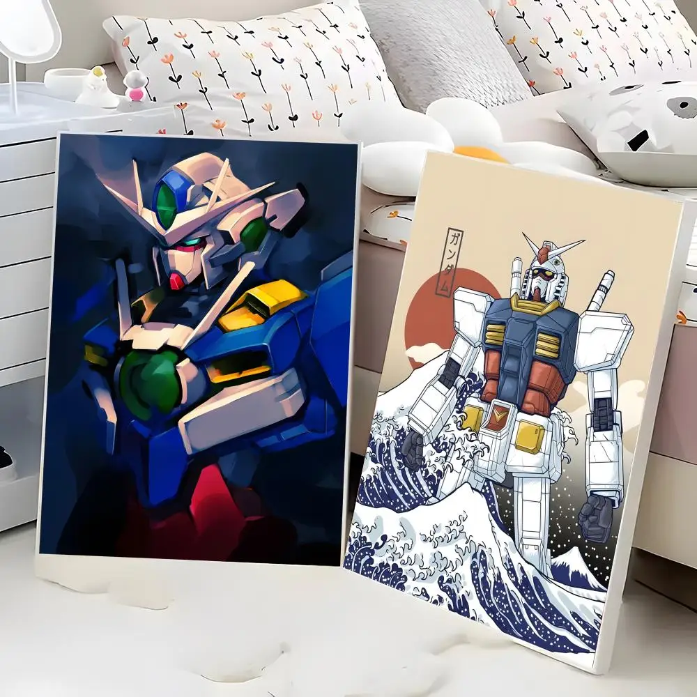 Фото Мобильный костюм G-GuNDam аниме постер HD самоклеящиеся водонепроницаемые настенные рисунки идеально подходят для домашнего офиса, общежития, спальни, отличный подарок №3
