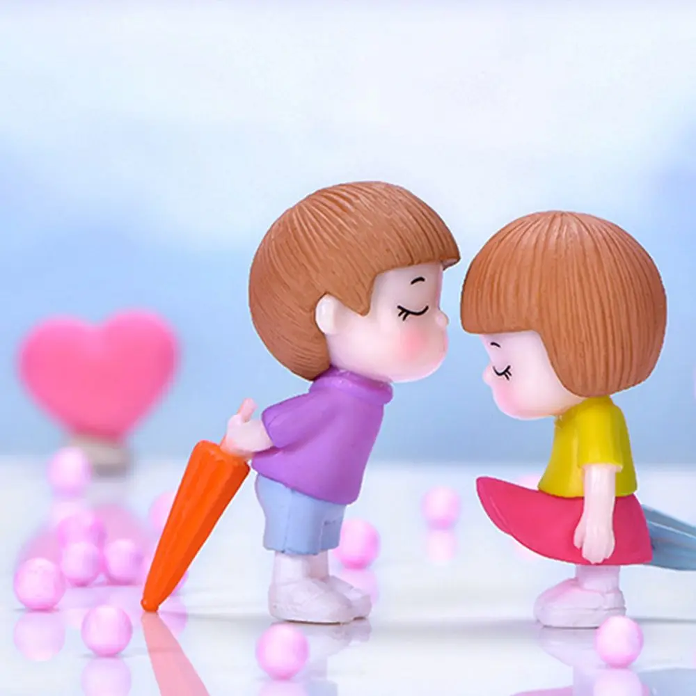 

Милые парные украшения для кукольного дома, поделки, милые парные настольные украшения, Сказочный Дом, украшение, свадебное украшение