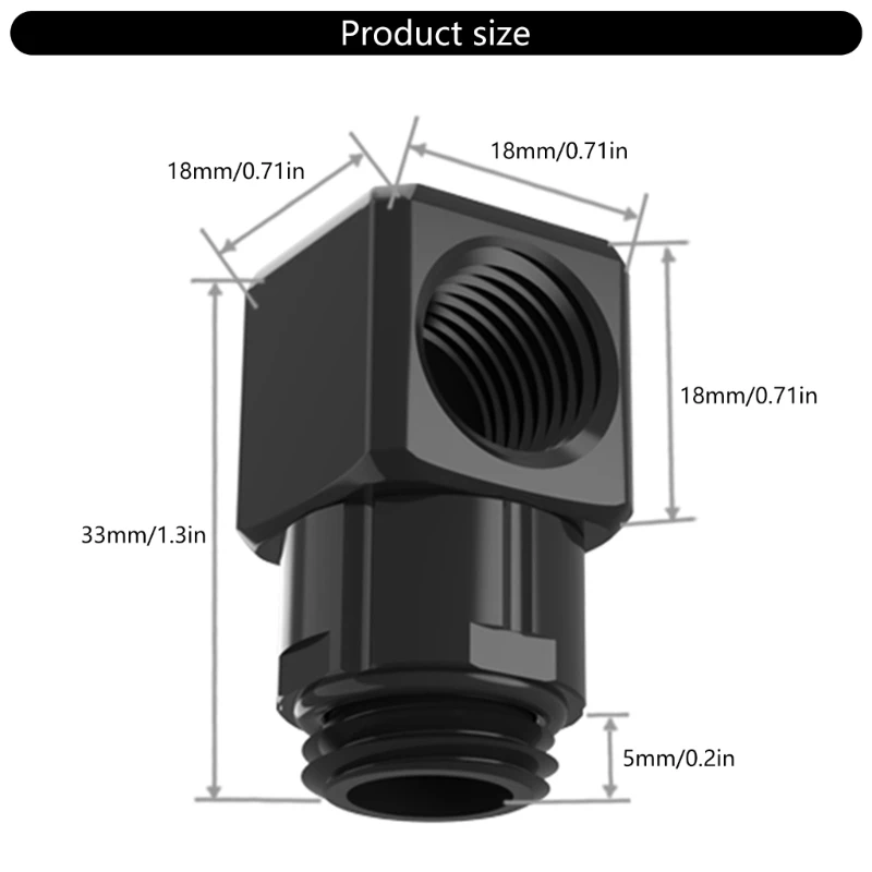 GXZWT-D90 Вращающиеся на 360 градусов разъемы адаптера для водяного охлаждения и