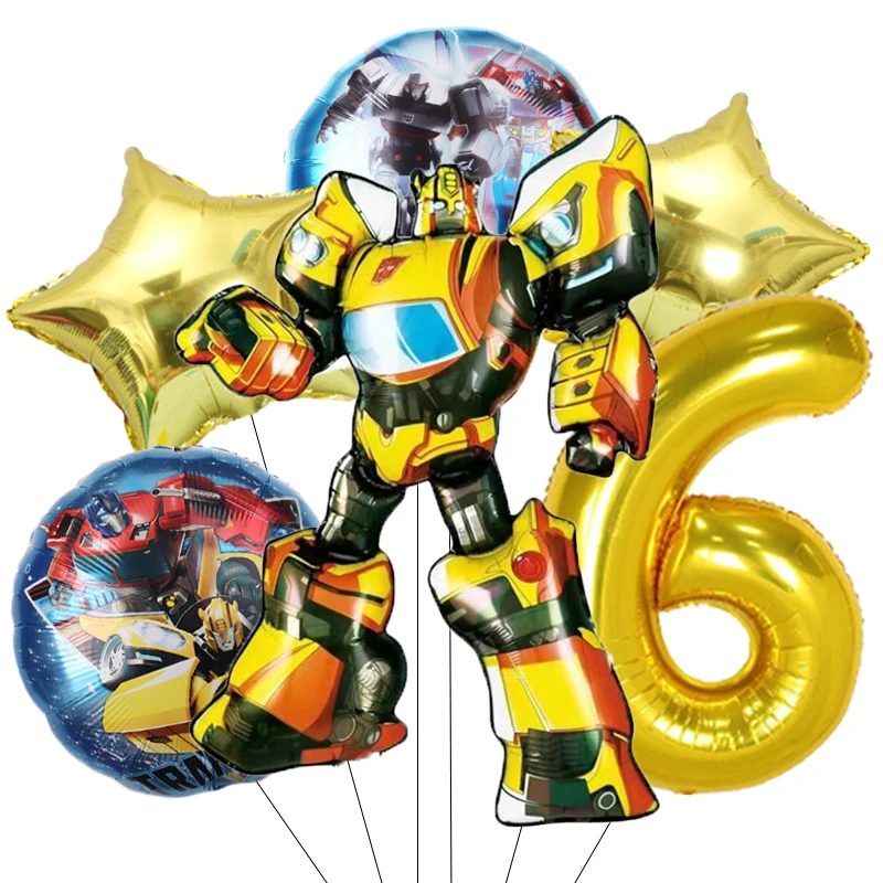 

Набор из 6 фигурок-трансформеров Optimus Prime и Bumblebee для детского праздника