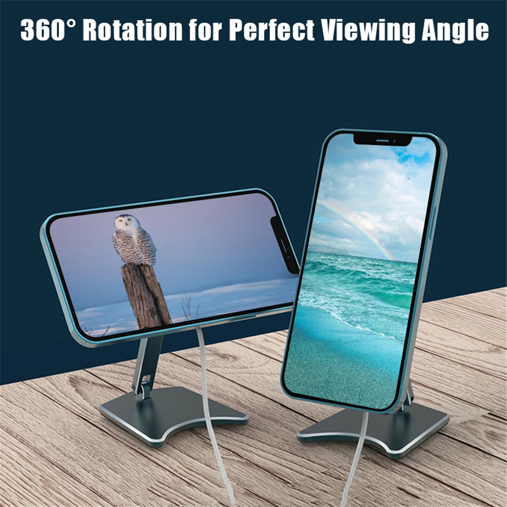 

Adjustable Phone Holder , For iPhone 12 Pro Max Phone Accessories Wireless Charger Magnetic Phone Holder Desk