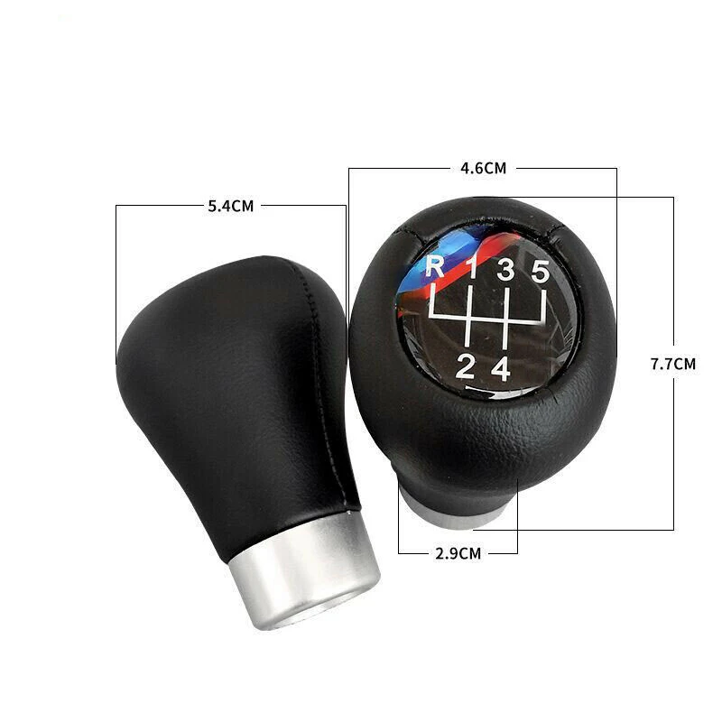 5 6 Speed Gear Shift Knob Auto Shifter Lever for BMW 1 3 5 6 Series E39 E46 E53 E60 E61 E63 E81 E82 E83 E87 E90 E91 E92 X1 X3 X5 images - 6