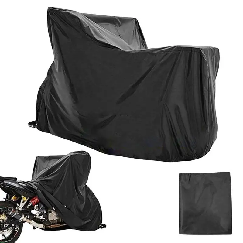 

Rain-proof Motorcycle Cover All Season 190T Waterproof Motorbike Covers With Lock Holes And Storage Bag Fits Up To Most Motors