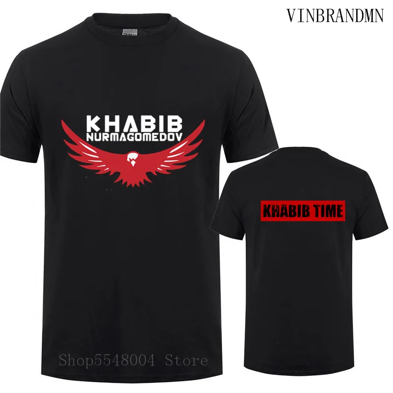 

The Eagle T-Shirt Khabib Nurmagomedov Tee Russian Mixed Martial Artist Fighting A Bear T Shirt Men Shirt Fitness Clothing