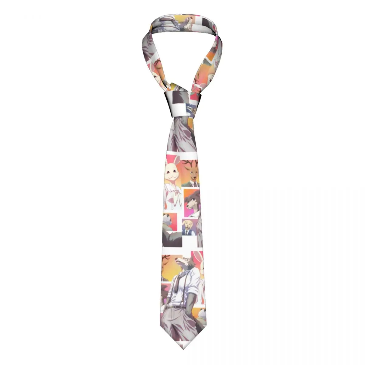 

Beastars Legosi Anime Neckties Men 8 cm Wolf Animals Manga Neck Ties for Mens Skinny Narrow Accessories Gravatas Wedding Office