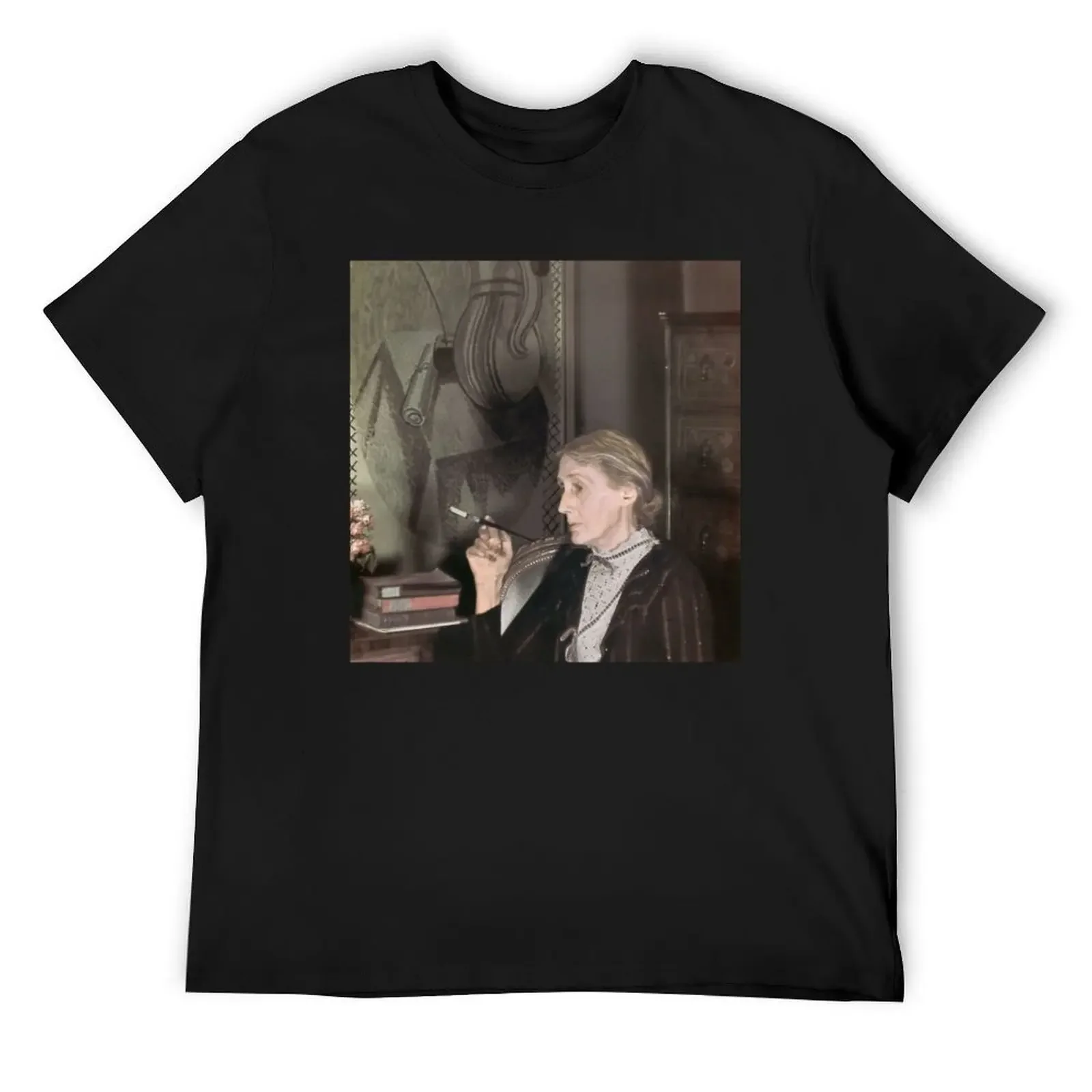 Футболка Imagen de Virginia Woolf Camiseta Blusa хлопковые футболки с рисунком футболка на заказ