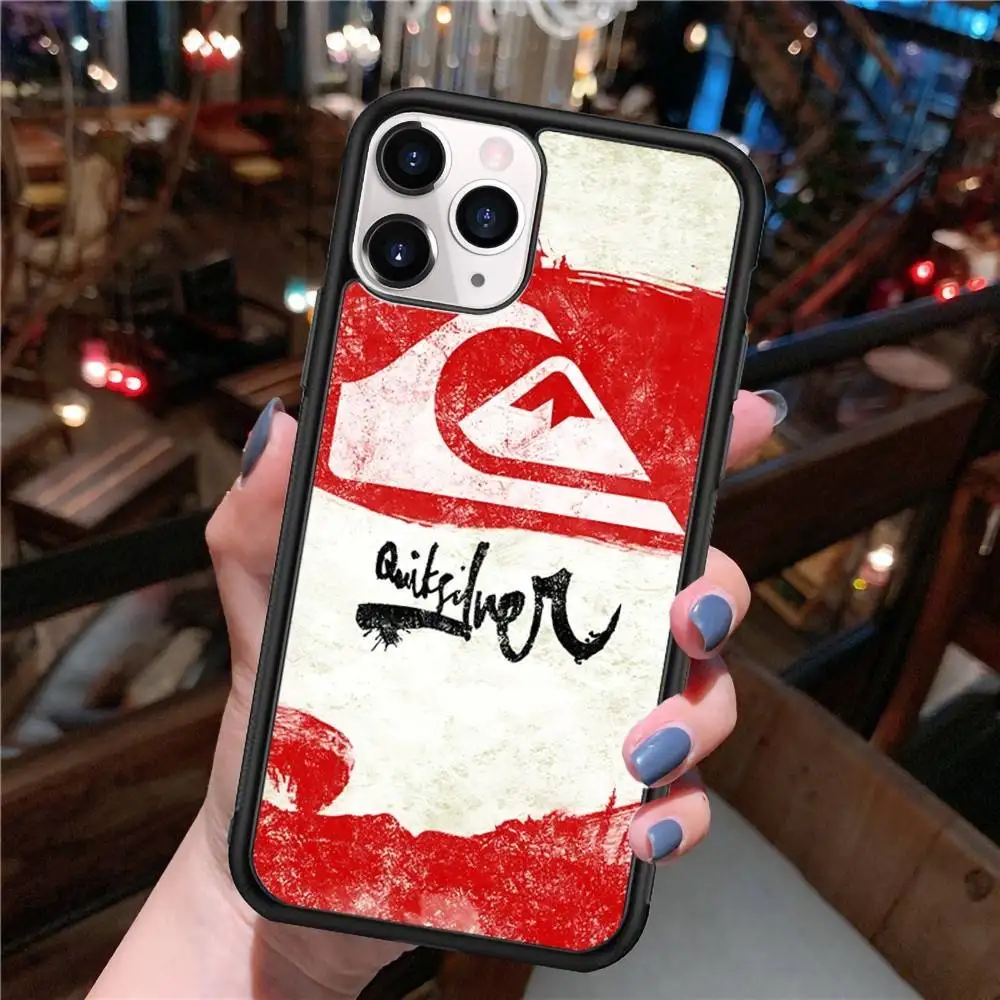 Фото Чехол Q-QuiksilverS LOGO для iPhone 17 16 Pro Max Air 15 14 13 12 Mini Plus 11, жесткий, из ПК+ТПУ, задняя крышка для телефона №5