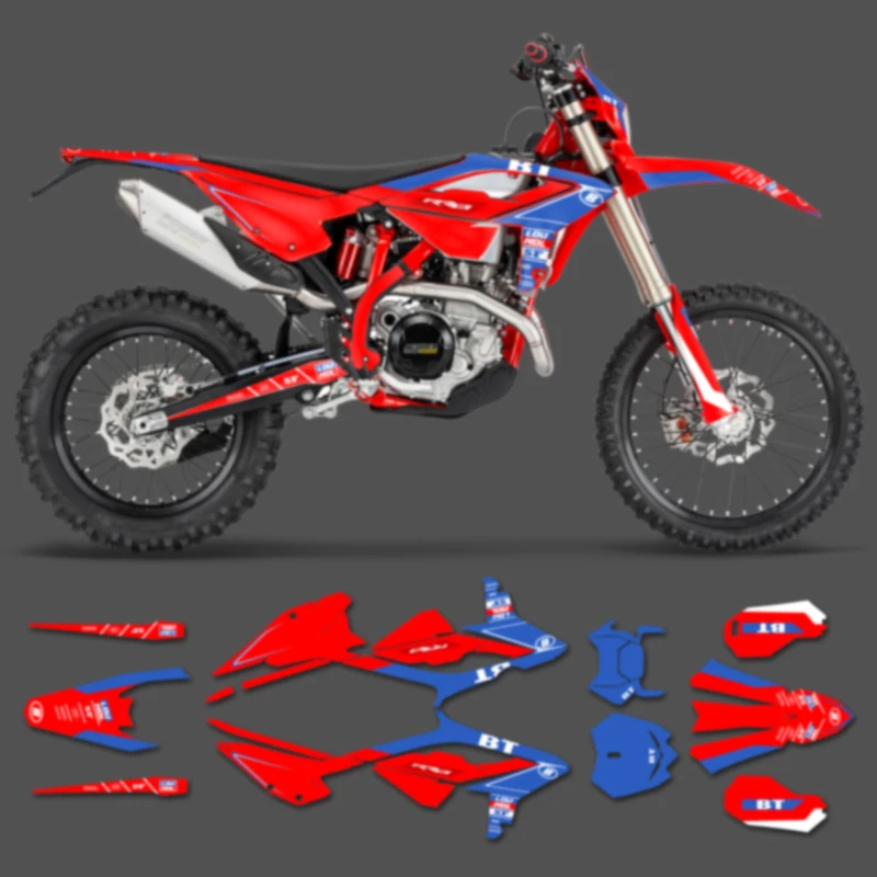 Комплект графической наклейки и наклеек PowerZone для BETA 2023 2024 2025 RR ENDURO 125 200 250 300RR 350 390 430 480 05