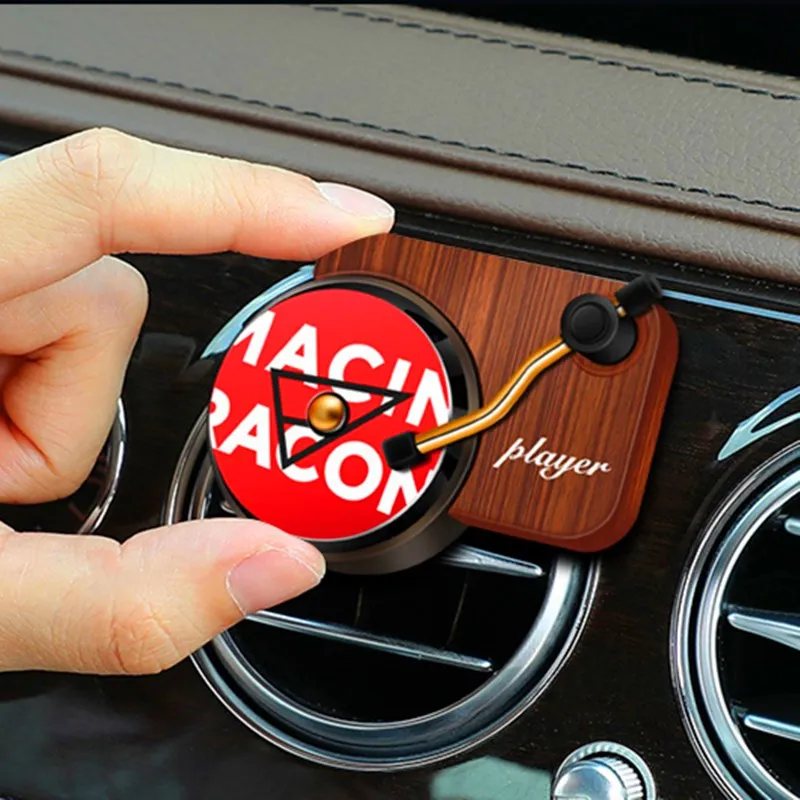 

Car Air Freshener Record Player Car Perfume Clip Vintage Vinyl Spin Phonograph Air Vent Outlet Aromatherapy Clip Smell Diffuser