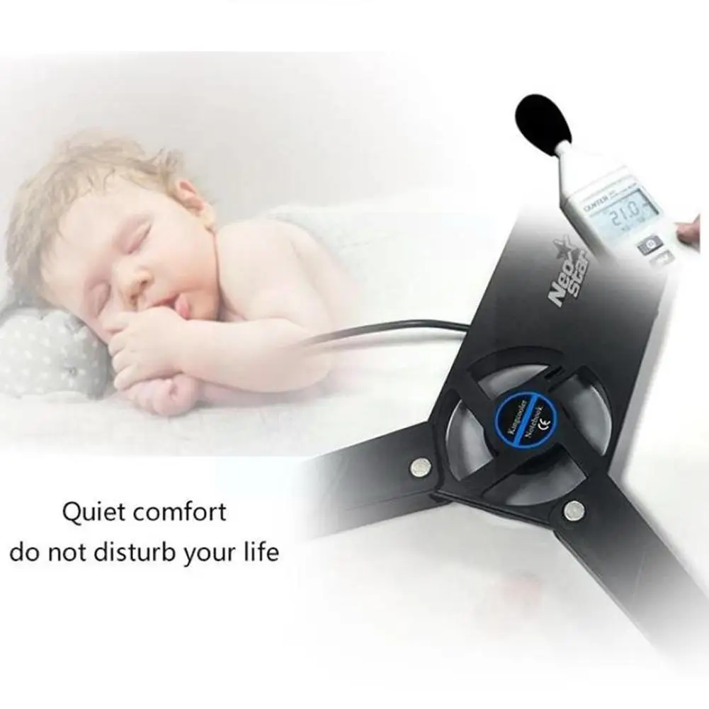 

The Laptop Radiator Is Suitable For 10-17 Inch Laptop With Foldable Cooling Pad And Rotating Usb Fan Compatible With Any La Z5m0