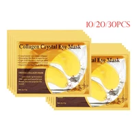 102030pcs crystal collagen gold eye mask anti dark circles anti wrinkle moisturizing hydrojelly masks gel eye patch skin care