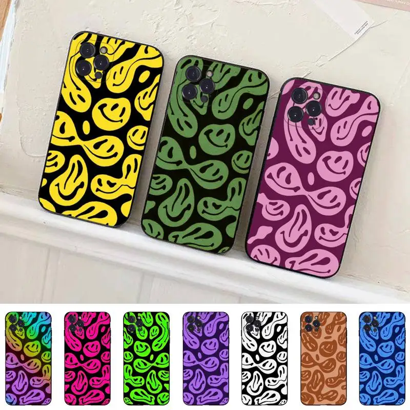 

Funny Smile Face Phone Case Silicone Soft For iphone 14 13 12 11 Pro Mini XS MAX 8 7 6 Plus X 2020 XR Shell