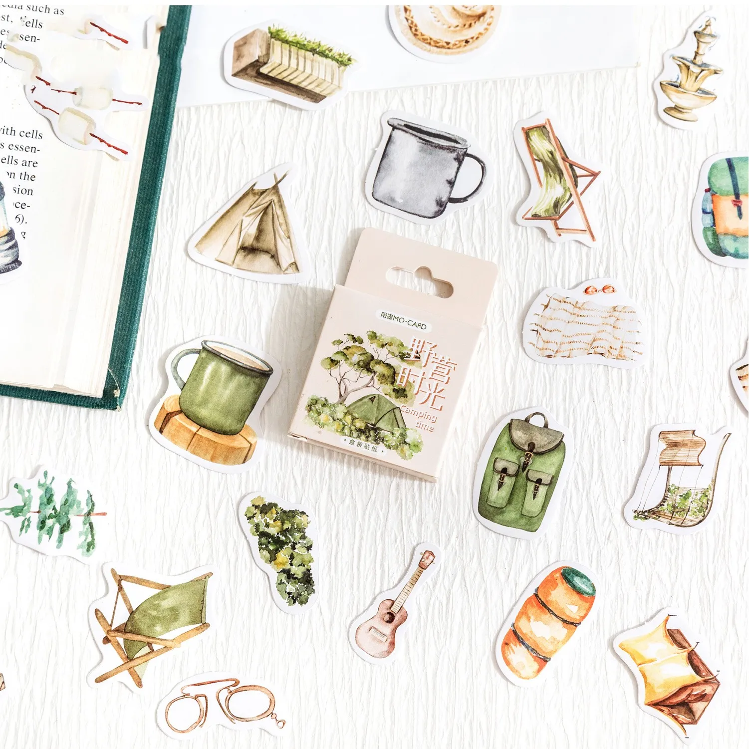 

46 шт./коробка, декоративные бумажные наклейки для дневника