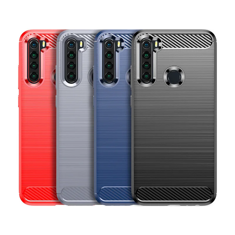 

Чехол из ТПУ для Xiaomi Redmi Note 8 Pro 9 10 11 8T, защитный чехол для телефона Redmi Note 8Pro, противоударный мягкий чехол из матового углеродного волокна