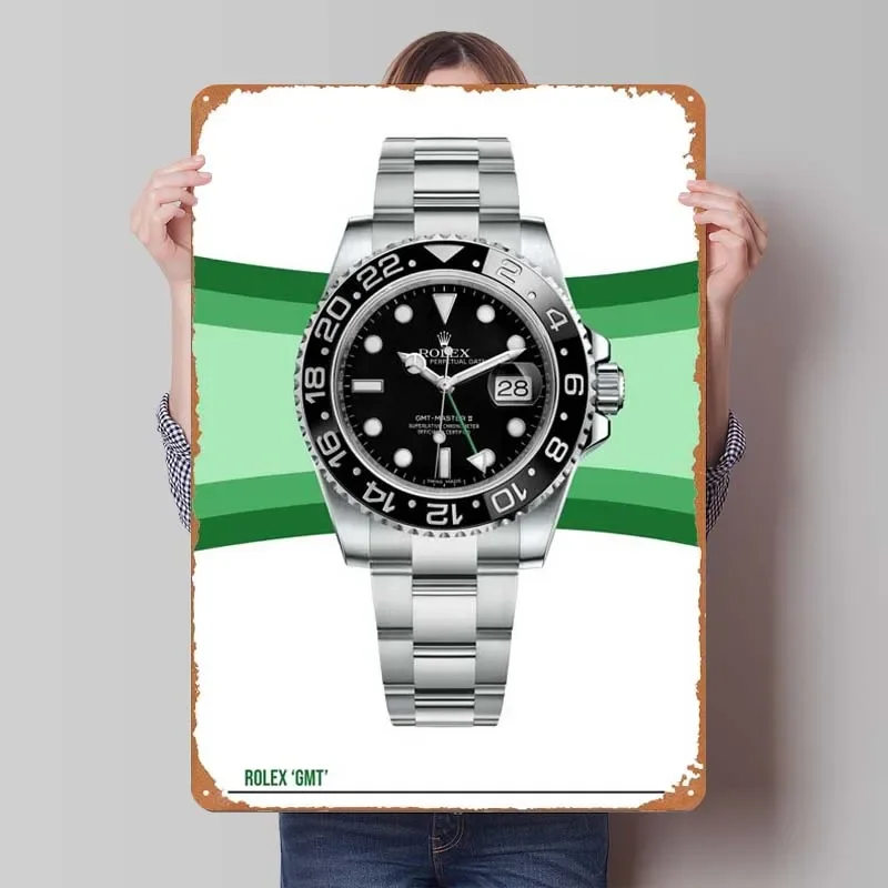 Металлическая вывеска Rolex GMT Master II