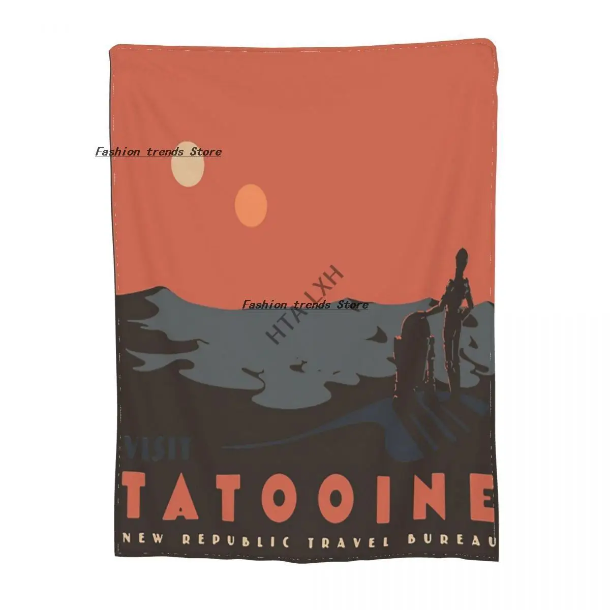 

Visit Tatooine Classic Sherpa Blankets Ultra Soft Flannel Fleece Throw Blankets for Couch Sofa Bed
