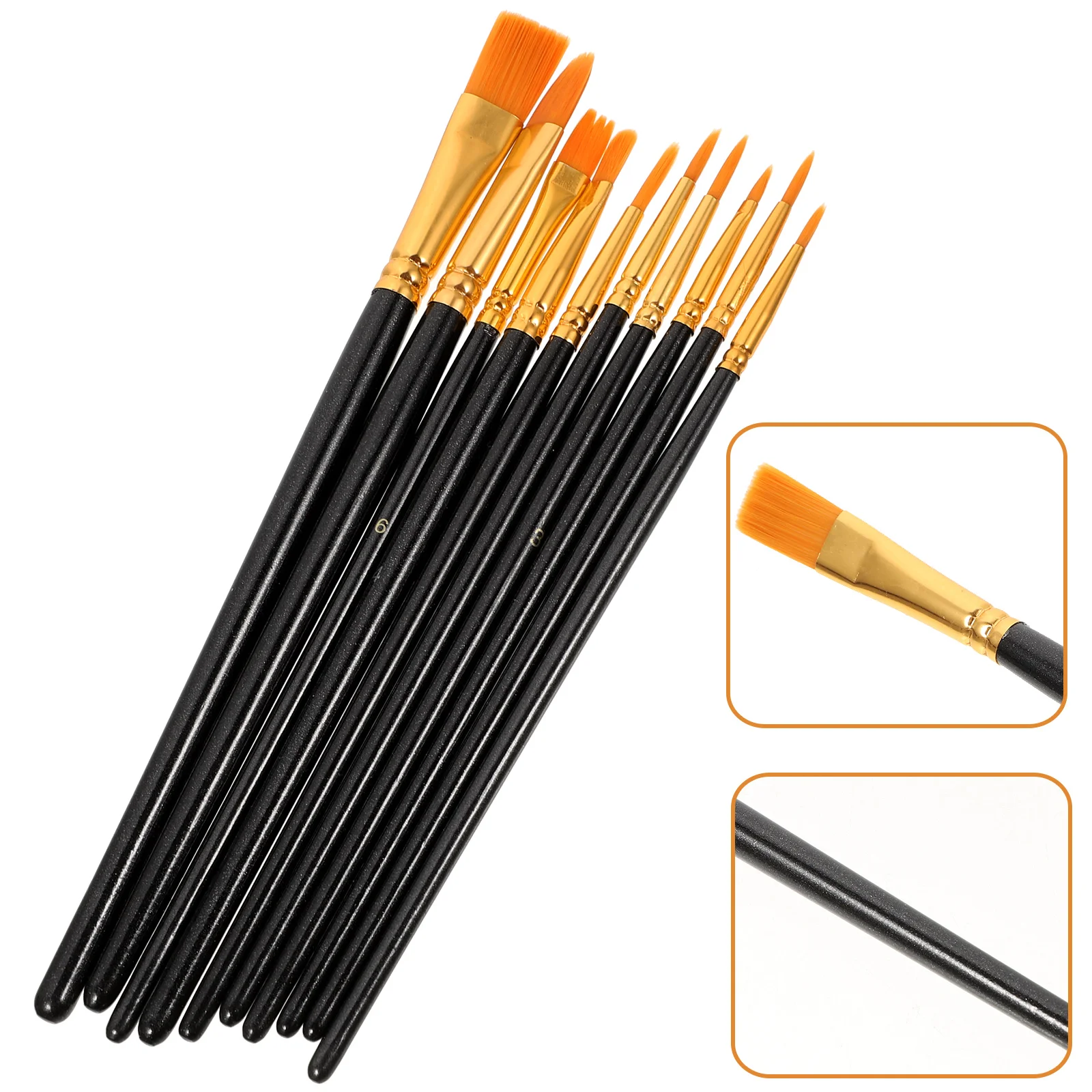 

Brush Painting Paintbrush Paintbrushes Kids Bulk Acrylic Suit Watercolor Major Nylon