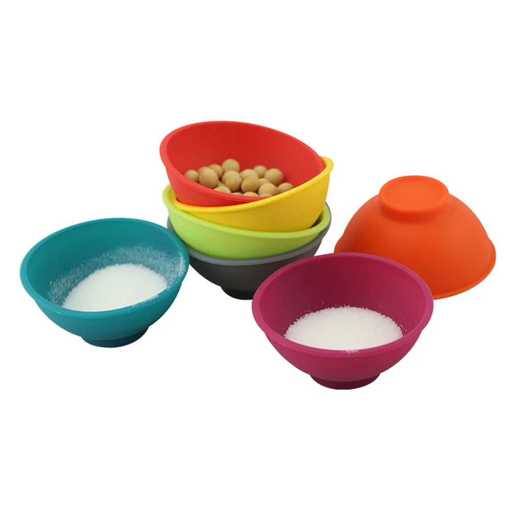 

1PC Silicone Container Bowl 67mm Household Multi-Color Tobacco Herb Smoking Accessories Kitchen Storage Box Gradient Container