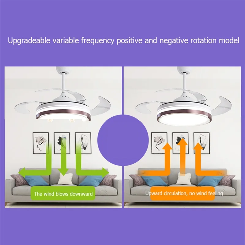 Потолочный вентилятор AFRA с дистанционным управлением декоративный светильник