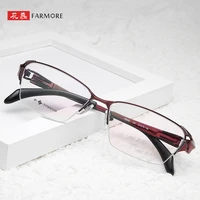 glasses frame artistic plain glasses frame half frame round face trendy glasses frame for business