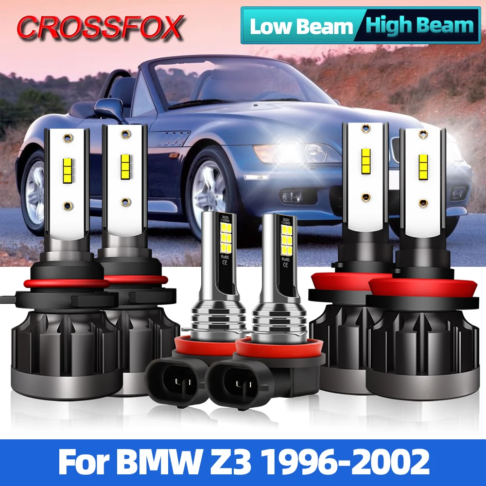 

H7 Canbus Car Headlight 12000LM 90W Led 9005 HB3 9006 HB4 12V CSP Chip Led Headlamps Bulb 6000K White For BMW Z3 1996-2002