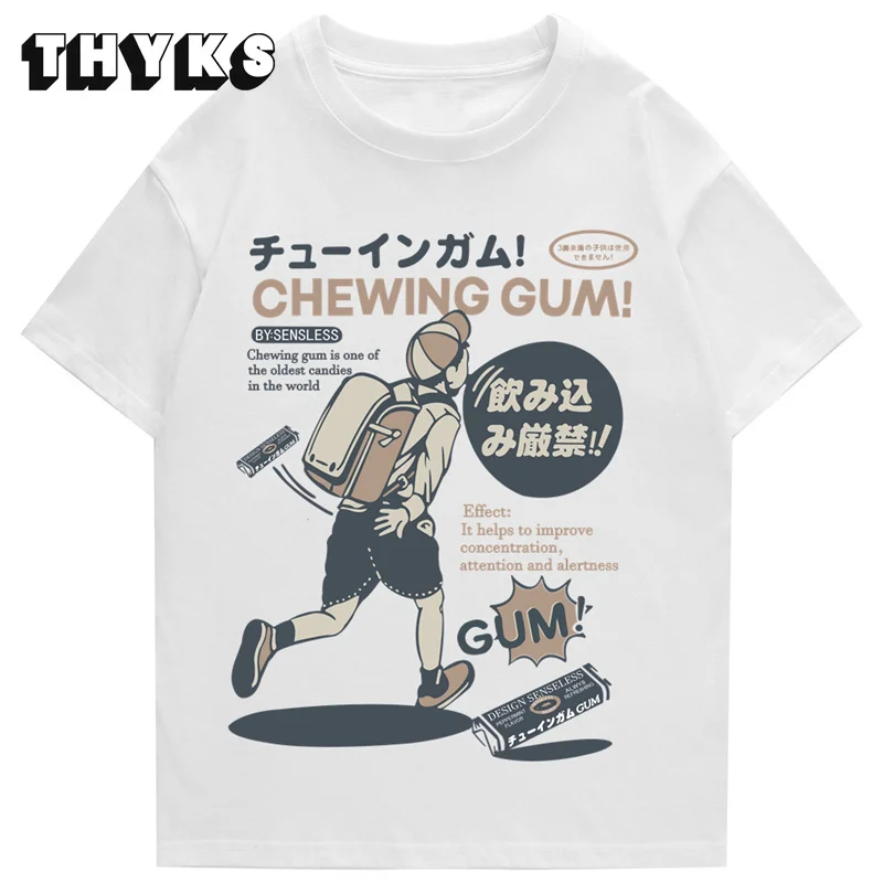 

2022 летняя футболка с коротким рукавом, хлопковые футболки в стиле Харадзюку, Мужская футболка в стиле хип-хоп, уличная одежда, японская футб...