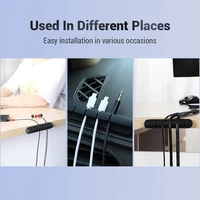 r91a cable organizer management wire holder flexible usb cable winder tidy silicone clips for mouse keyboard earphone protect