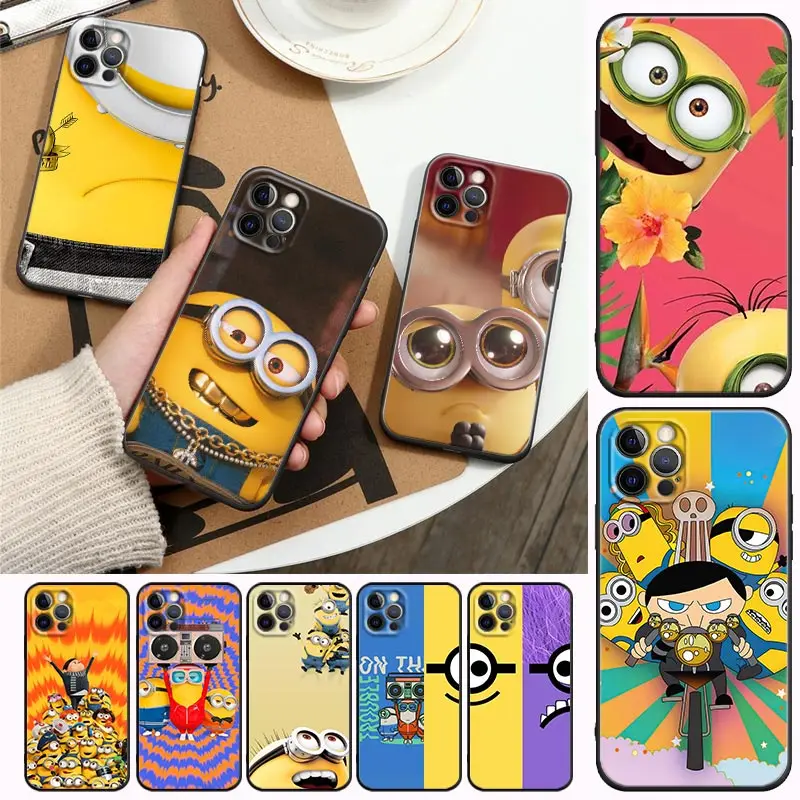 

Minions Cute Anime Cartoon Comic Phone Case For APPle iPhone14 13 12 11 Pro Max 8 7 SE XR XS Plus Cover Fundas Coques Shell Capa