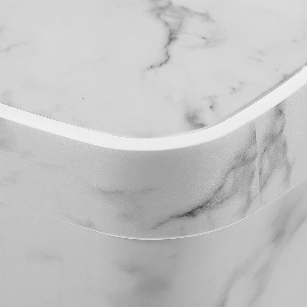 Мраморная корзина для мусора офисный контейнер спальни квадратная ванной