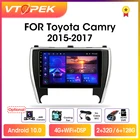 Автомагнитола Vtopek для Toyota Camry, 2din, Android 10,0, с GPS Навигатором, головное устройство, V55 2015-2017 для автомобилей Toyota Camry, США Версия