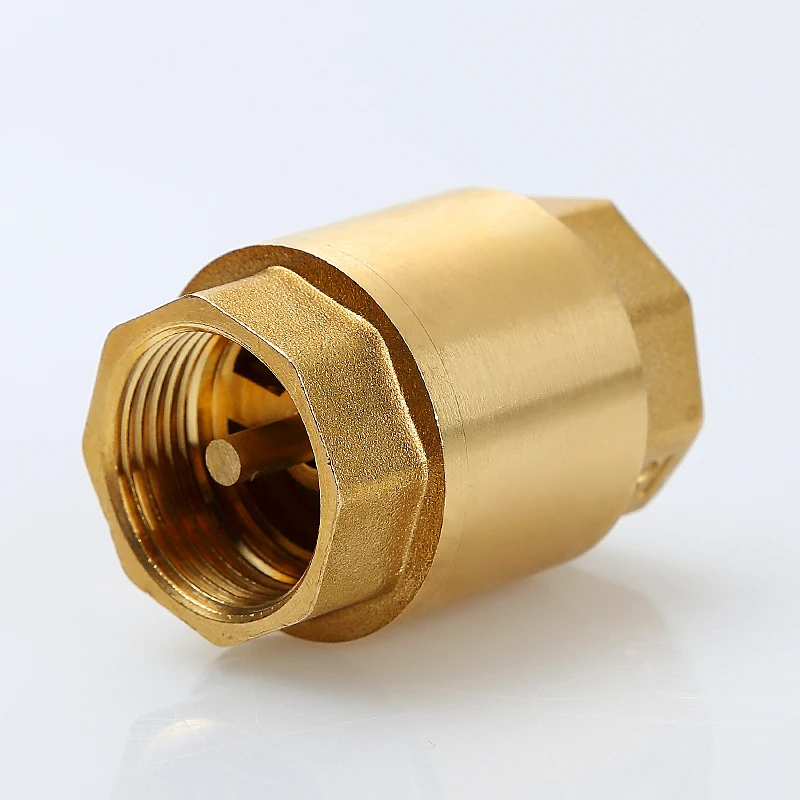 

1pc 1/2" NPT Brass Thread In-Line Spring Check Valve 20/25mm Diameter 200WOG For Water Control