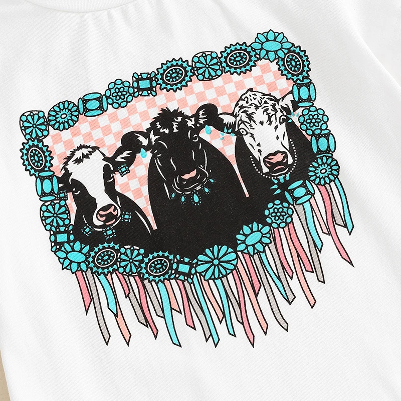 Летняя одежда для новорожденных девочек комбинезон из коровьей кожи сельской