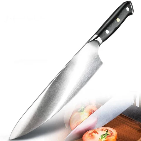 Кухонный нож 8 дюймов, профессиональный поварской нож из высокоуглеродистой нержавеющей стали марки 4116, немецкий нож сантоко мясника, аксессуары для готовки