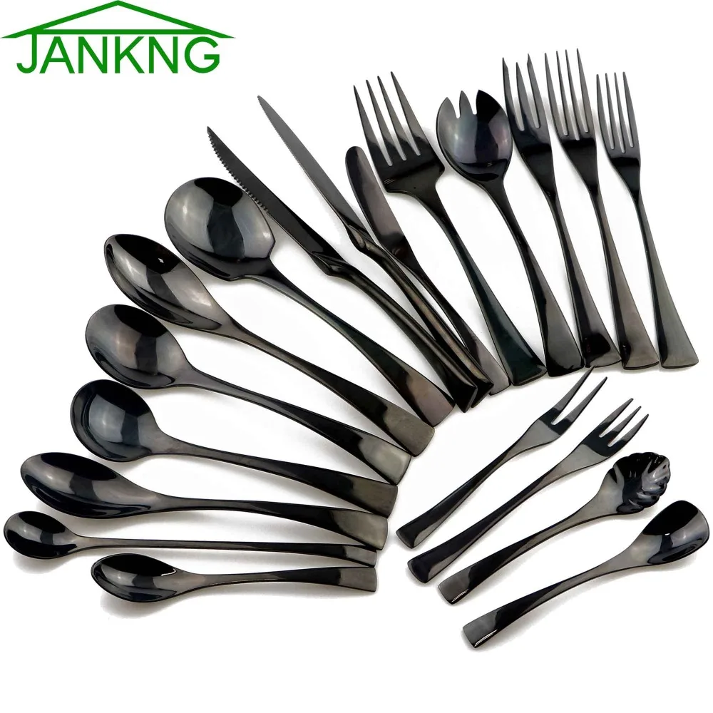 18/10 Stainless Steel Western Cutlery Flatware Tableware Sets Fork Spoon Steak Butter Knife