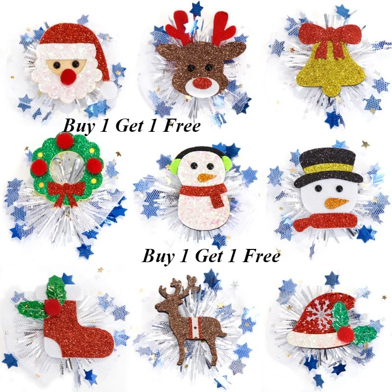 Новая рождественская заколка для волос головной убор детское украшение