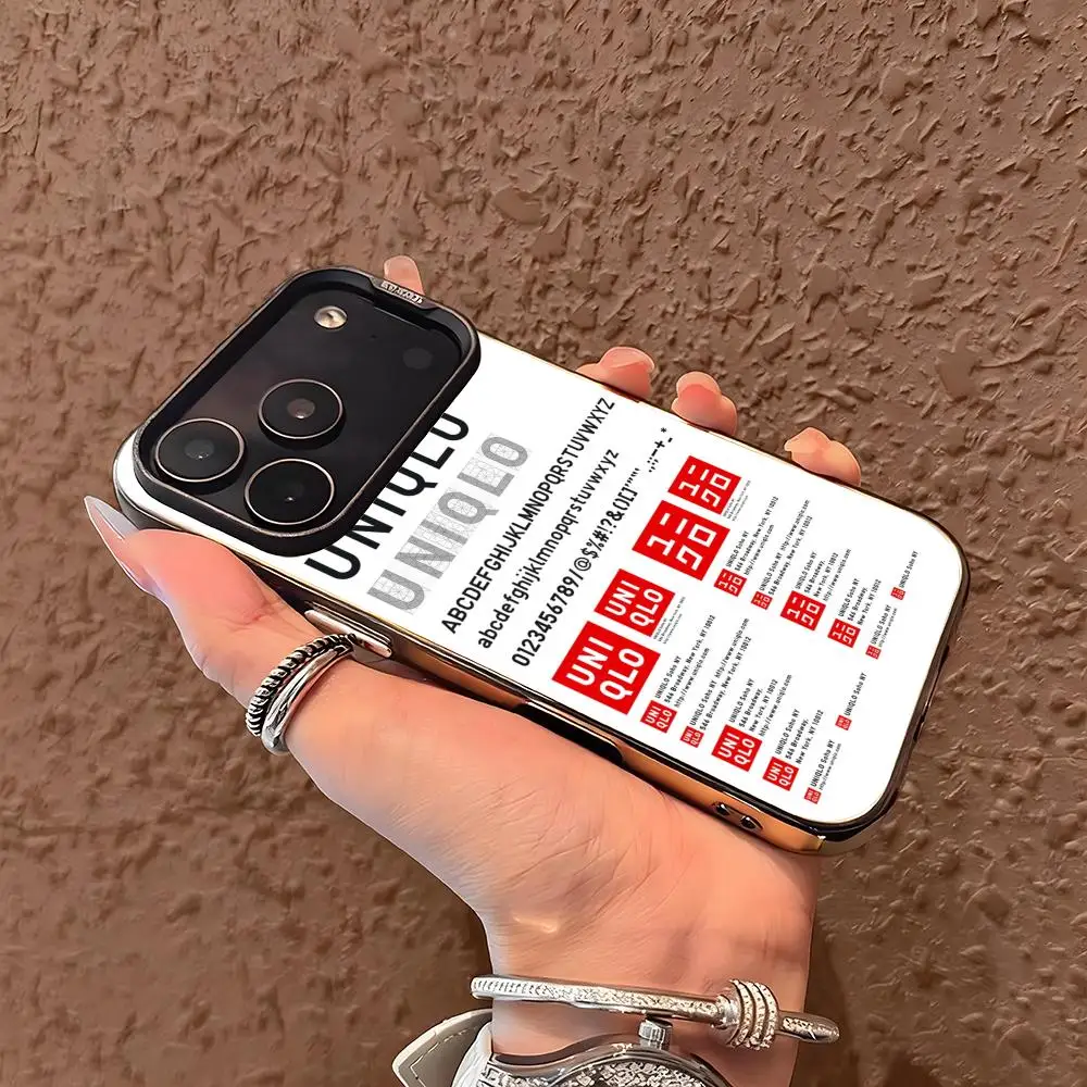 Фото Чехол Uniqlo для iPhone серебристого цвета (серия lMDColor) для iPhone 17, 16, 15, 14, 13, 12, 11 Pro Max Plus №2