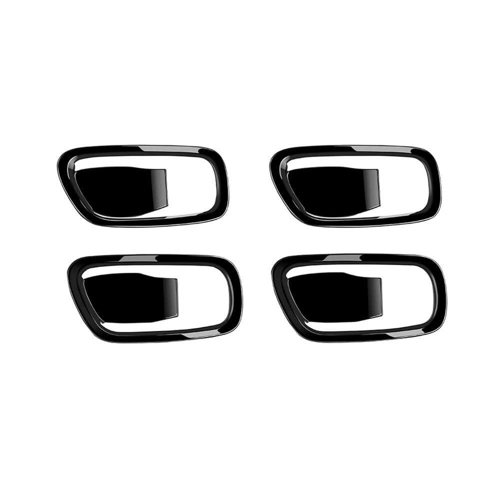 

4 шт. глянцевая черная внутренняя дверная ручка, крышка панели чаши, отделка для Honda HRV XRV XR-V HR-V 2022 2023, внутренние молдинги