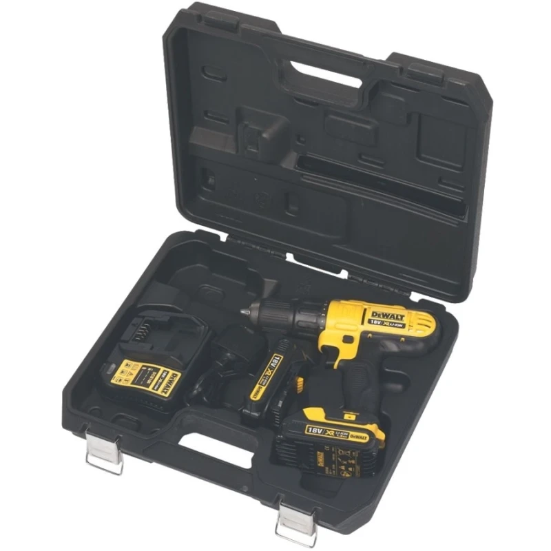 Дрель шуруповерт аккумуляторная DeWalt DCD776S2 (Подсветка рабочей зоны индикатор