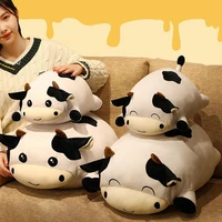 3550cm cow plush toy soft cute sleeping accompany doll pillow black white cartoon milk cow stuffed animal doll birthday gift