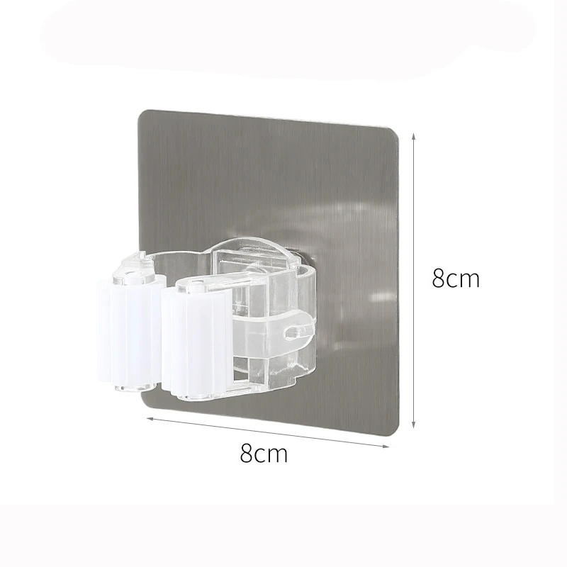 

Настенный держатель для швабры, белый/черный, пластик